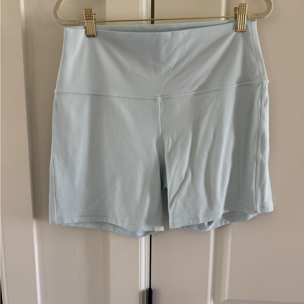 Lululemon Align Bike Shorts 6” size 12 Mint Breeze
